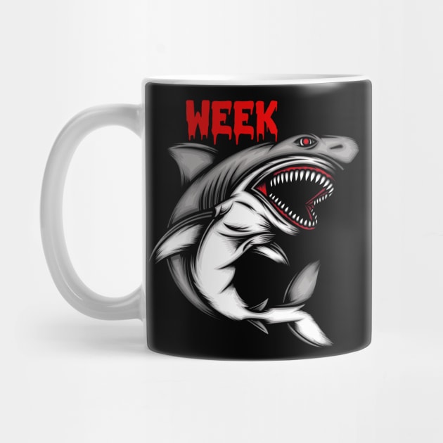 Bloody Week Funny Shark Opening Jaw Teeth For Shark Lover by anesanlbenitez